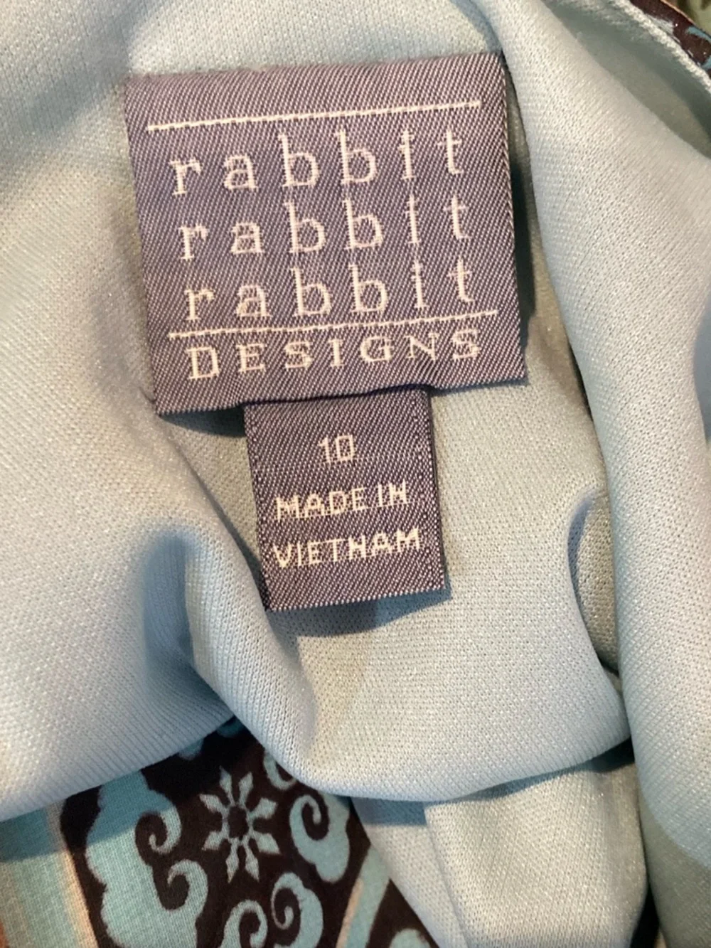 Rabbit Rabbit Rabbit Designs~Airy~Patchwork~Semi-Sheer Overlay~Dress~Size 10 - Picture 2 of 15